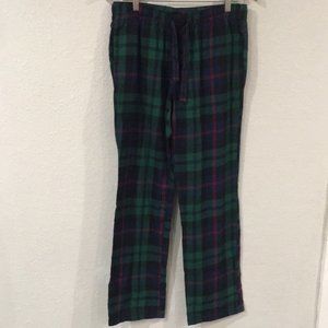 Old Navy Women’s Sz M Plaid Flannel Pajama Pants 100% Cotton